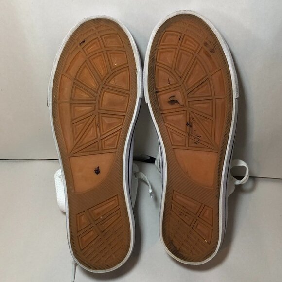 Hi-Top Sneakers Women's Size 6 White High Top Shoes Laces - Picture 3 of 10